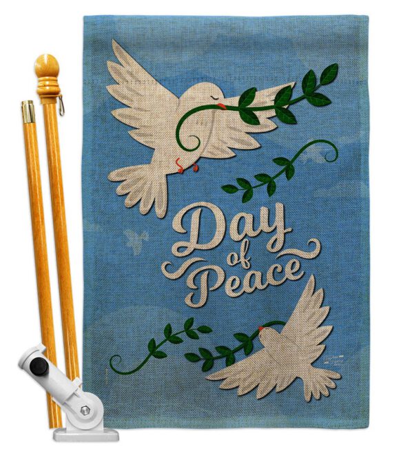 Day of Peace - Expression Inspirational Vertical Impressions Decorative Flags HG137400 Made In USA - Image 15