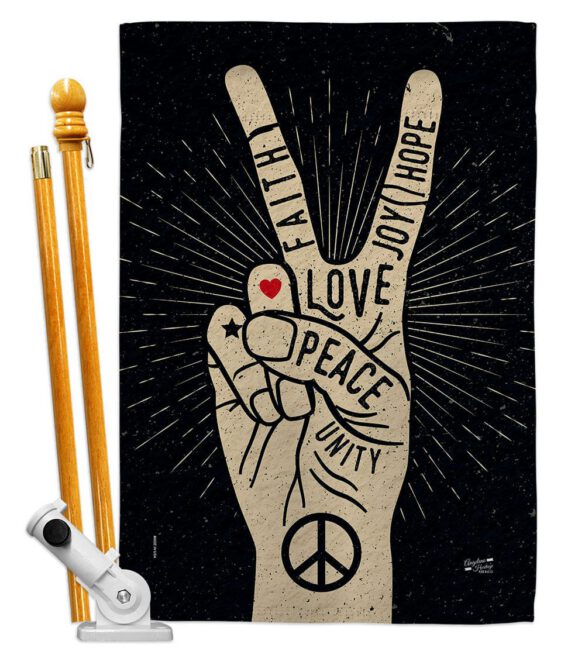 Faith Love Joy - Expression Inspirational Vertical Impressions Decorative Flags HG137415 Made In USA - Image 5