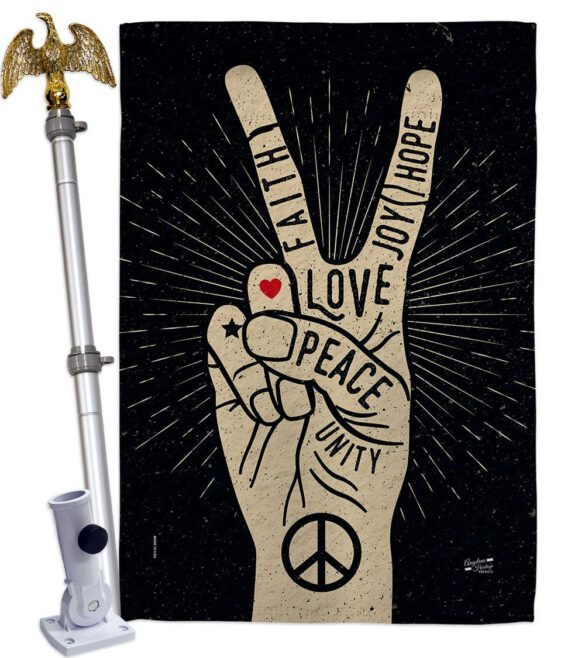 Faith Love Joy - Expression Inspirational Vertical Impressions Decorative Flags HG137415 Made In USA - Image 9