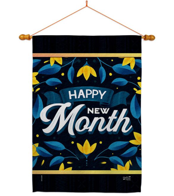 Happy New Month - Expression Inspirational Vertical Impressions Decorative Flags HG137461 Made In USA - Image 10