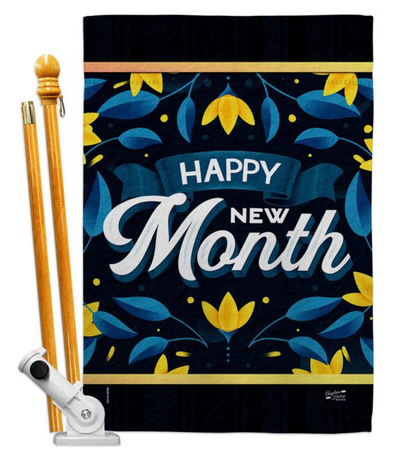 Happy New Month - Expression Inspirational Vertical Impressions Decorative Flags HG137461 Made In USA - Image 5