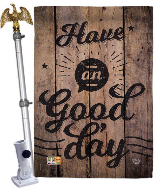 Have an Good Day - Expression Inspirational Vertical Impressions Decorative Flags HG191191 Made In USA - Image 13