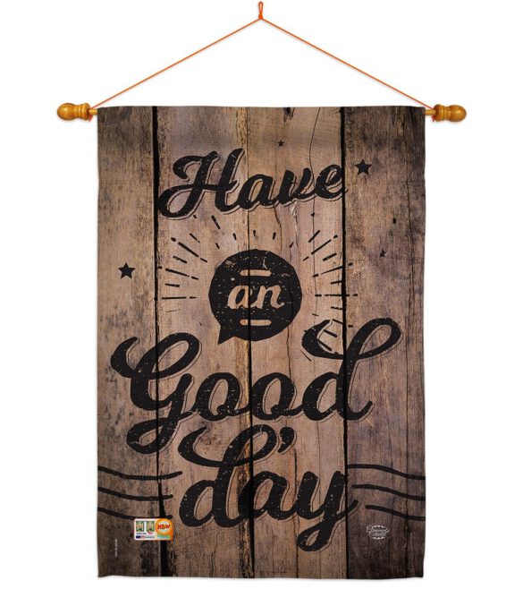 Have an Good Day - Expression Inspirational Vertical Impressions Decorative Flags HG191191 Made In USA - Image 14