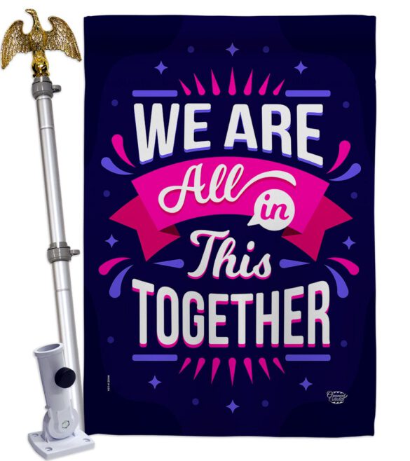 All In This - Expression Inspirational Vertical Impressions Decorative Flags HG192248 Made In USA - Image 10