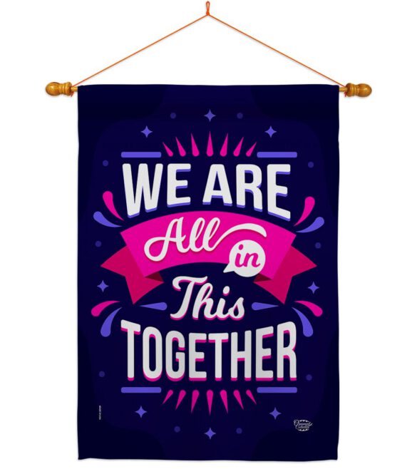 All In This - Expression Inspirational Vertical Impressions Decorative Flags HG192248 Made In USA - Image 11