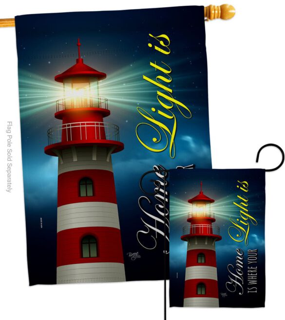 Home Light - Historic Americana Vertical Impressions Decorative Flags HG120253 Made In USA - Image 3