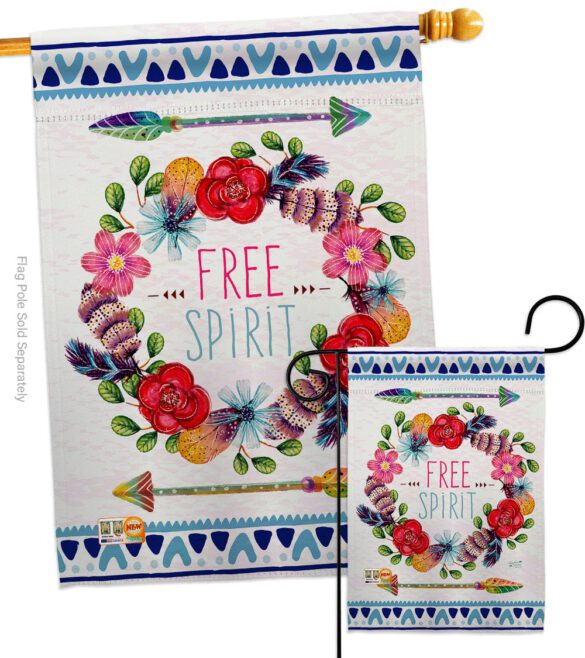 Free Spirit - Expression Inspirational Vertical Impressions Decorative Flags HG137006 Made In USA - Image 3