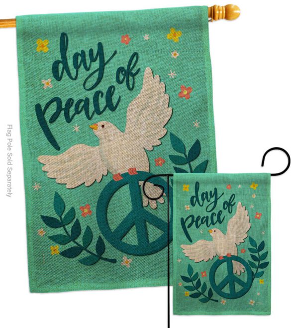 Day of Peace - Expression Inspirational Vertical Impressions Decorative Flags HG137349 Made In USA - Image 13