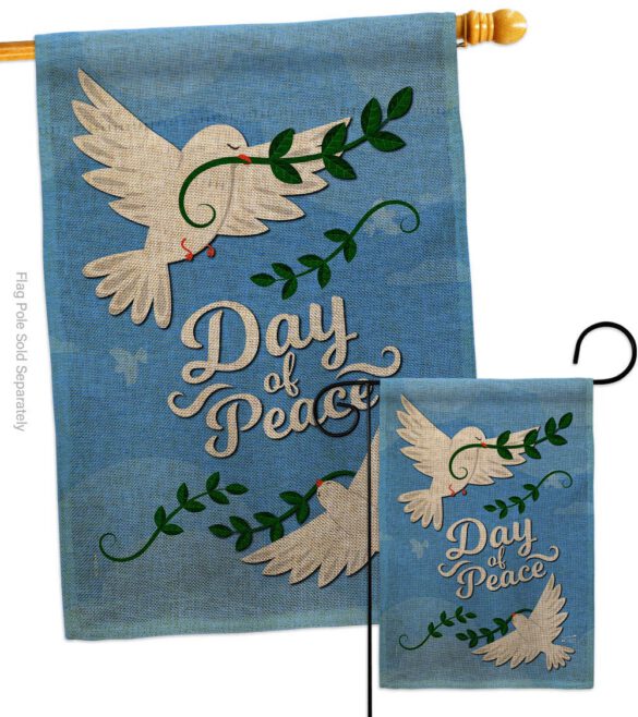 Day of Peace - Expression Inspirational Vertical Impressions Decorative Flags HG137400 Made In USA - Image 13