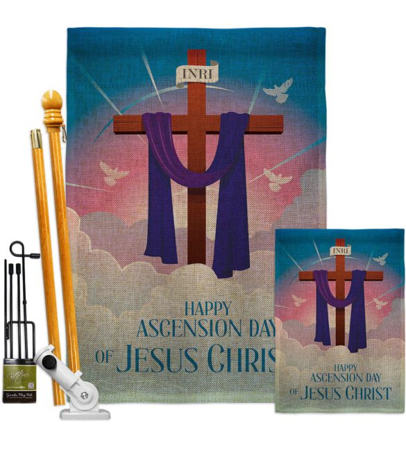 Happy Asgension - Faith Religious Inspirational Vertical Impressions Decorative Flags HG130429 Made In USA - Image 27
