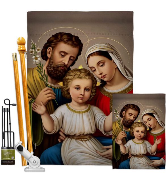 Holy Family - Faith Religious Inspirational Vertical Impressions Decorative Flags HG190085 Made In USA - Image 6