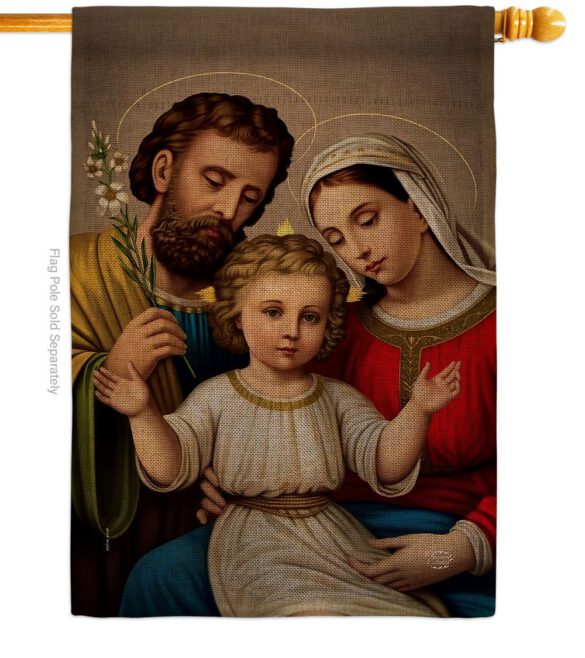 Holy Family - Faith Religious Inspirational Vertical Impressions Decorative Flags HG190085 Made In USA - Image 23