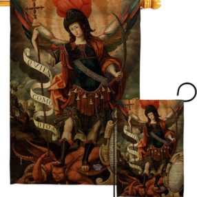 Archangel - Faith Religious Inspirational Vertical Impressions Decorative Flags HG190078 Made In USA