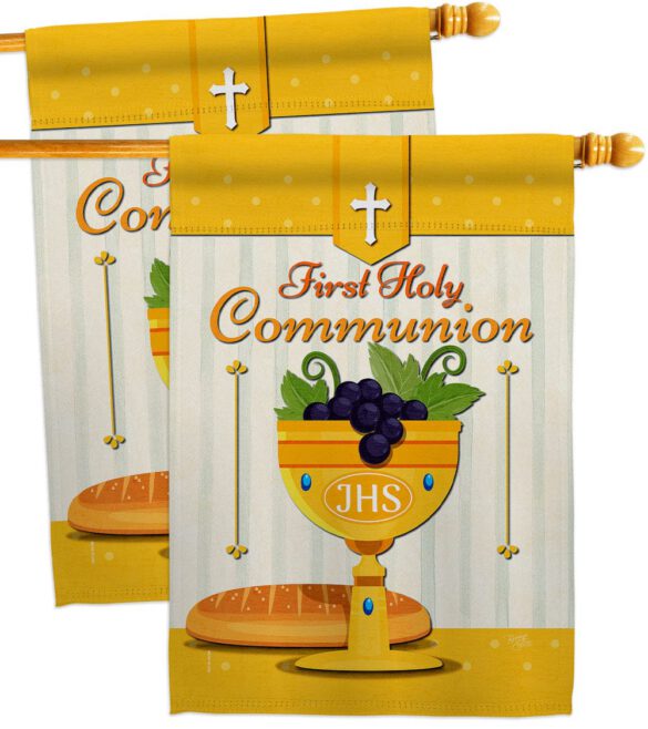 Holy Communion - Faith Religious Inspirational Vertical Impressions Decorative Flags HG120062 Made In USA - Image 12
