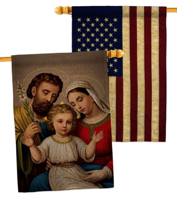 Holy Family - Faith Religious Inspirational Vertical Impressions Decorative Flags HG190085 Made In USA - Image 29