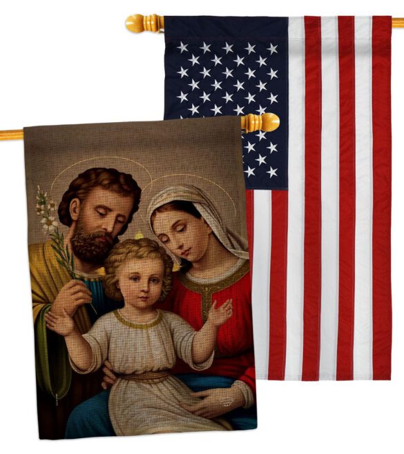 Holy Family - Faith Religious Inspirational Vertical Impressions Decorative Flags HG190085 Made In USA - Image 36