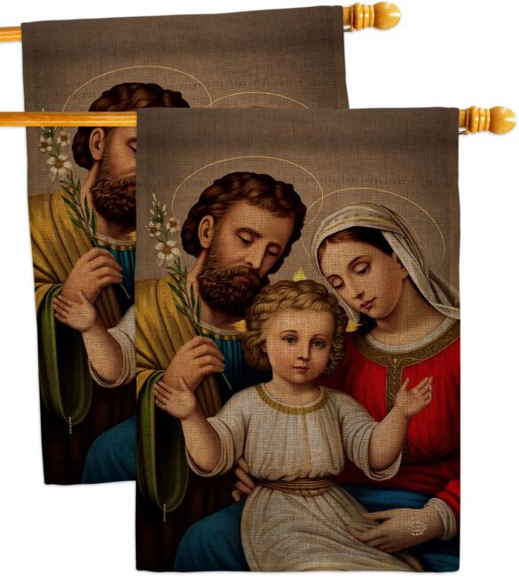 Holy Family - Faith Religious Inspirational Vertical Impressions Decorative Flags HG190085 Made In USA - Image 33
