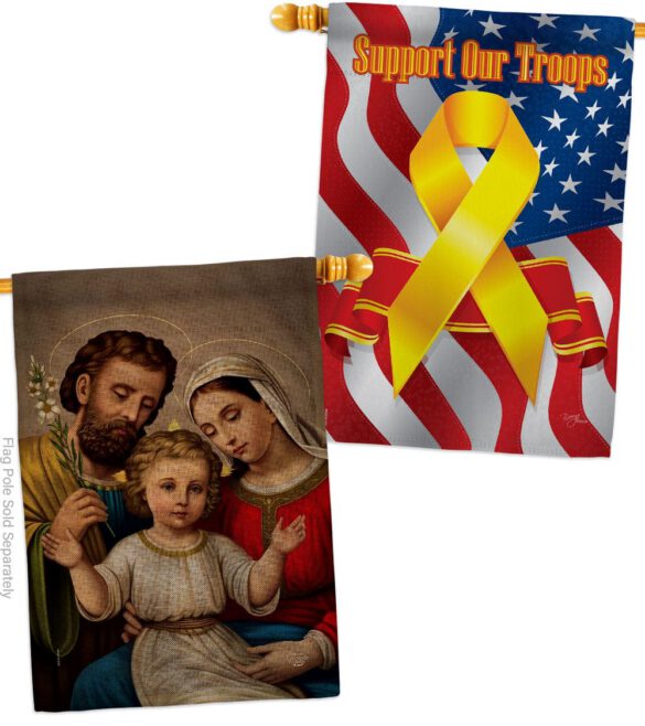 Holy Family - Faith Religious Inspirational Vertical Impressions Decorative Flags HG190085 Made In USA - Image 35