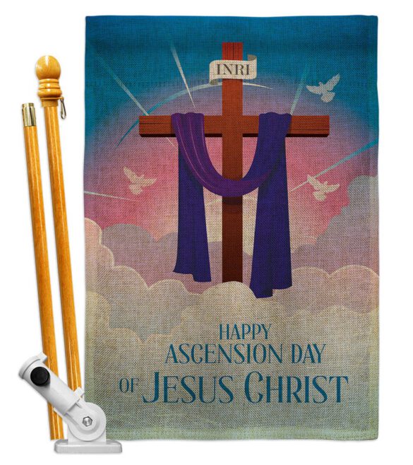 Happy Asgension - Faith Religious Inspirational Vertical Impressions Decorative Flags HG130429 Made In USA - Image 26