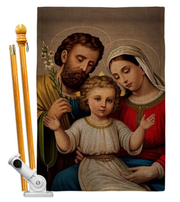 Holy Family - Faith Religious Inspirational Vertical Impressions Decorative Flags HG190085 Made In USA - Image 26