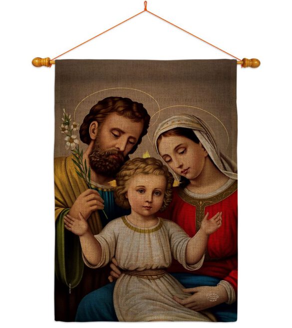 Holy Family - Faith Religious Inspirational Vertical Impressions Decorative Flags HG190085 Made In USA - Image 42