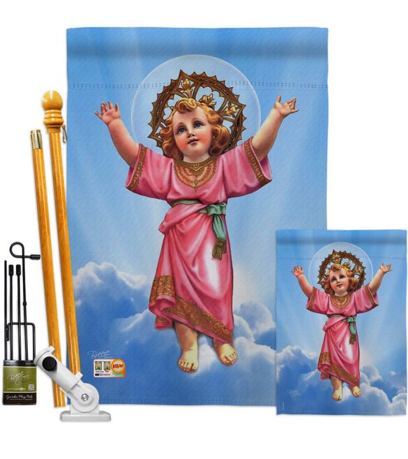 Divine Baby Jesus - Faith & Religious Inspirational Vertical Impressions Decorative Flags HG103052 Made In USA - Image 6