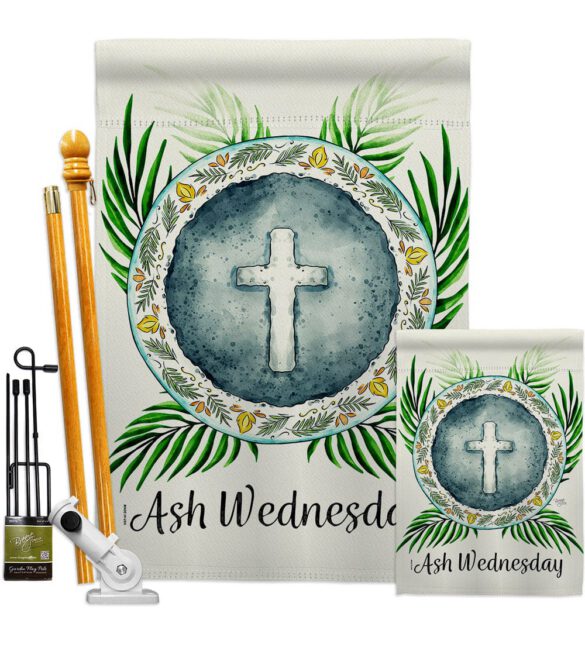 Holy Ash Wednesday - Faith & Religious Inspirational Vertical Impressions Decorative Flags HG103091 Made In USA - Image 6