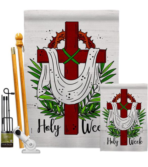 Holy Week - Faith & Religious Inspirational Vertical Impressions Decorative Flags HG137446 Made In USA - Image 6