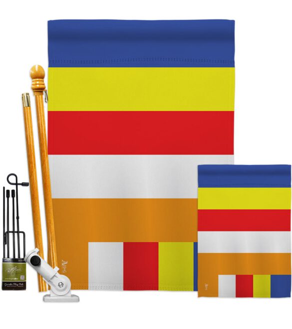 Buddhist - Faith & Religious Inspirational Vertical Impressions Decorative Flags HG140818 Made In USA - Image 6