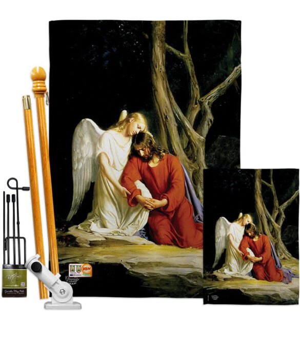Agony in the Garden - Faith & Religious Inspirational Vertical Impressions Decorative Flags HG192079 Made In USA - Image 7