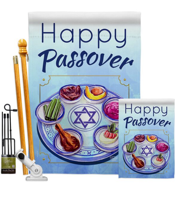 Happy Passover - Faith & Religious Inspirational Vertical Impressions Decorative Flags HG192318 Made In USA - Image 6