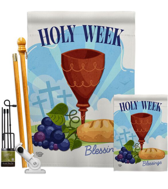 Holy Week - Faith & Religious Inspirational Vertical Impressions Decorative Flags HG192363 Made In USA - Image 6