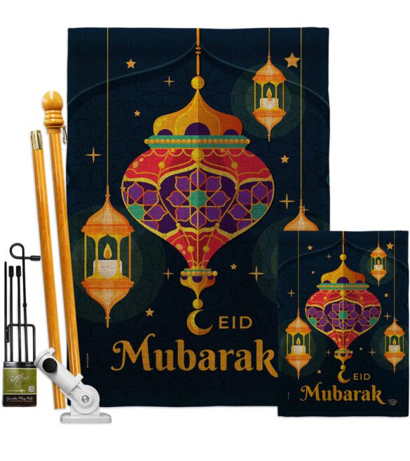 Eid Mubarak Festival - Faith & Religious Inspirational Vertical Impressions Decorative Flags HG192394 Made In USA - Image 16