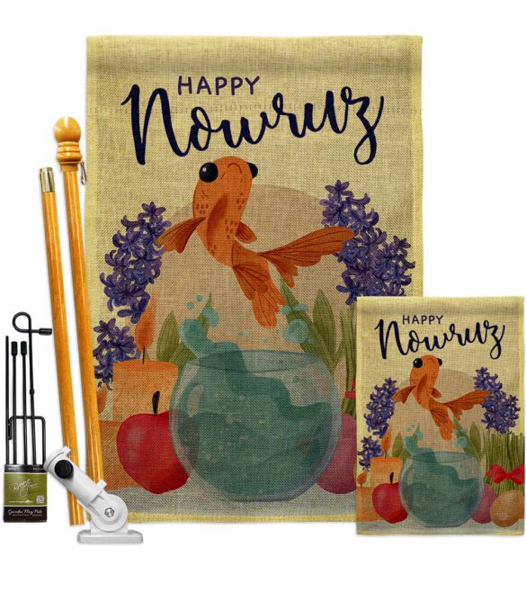 Happy Nowruz - Faith & Religious Inspirational Vertical Impressions Decorative Flags HG192442 Made In USA - Image 16