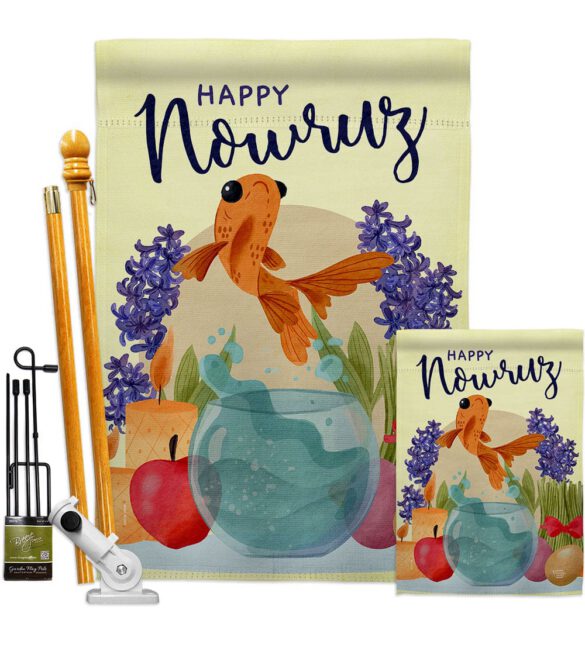 Happy Nowruz - Faith & Religious Inspirational Vertical Impressions Decorative Flags HG192442 Made In USA - Image 6