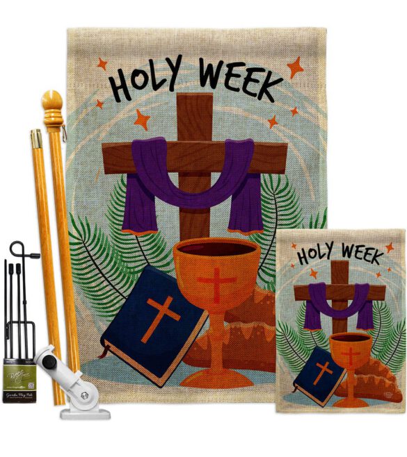 Holy Week - Faith & Religious Inspirational Vertical Impressions Decorative Flags HG192444 Made In USA - Image 16