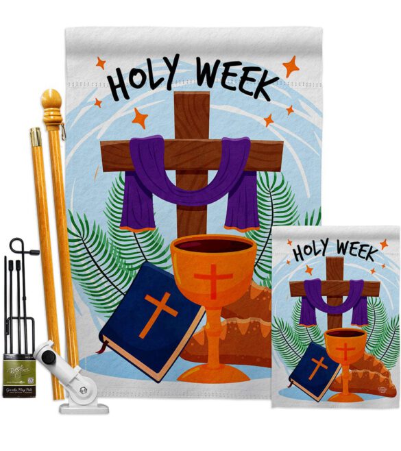 Holy Week - Faith & Religious Inspirational Vertical Impressions Decorative Flags HG192444 Made In USA - Image 6