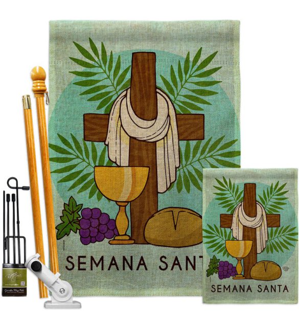 Blessing Semana Santa - Faith & Religious Inspirational Vertical Impressions Decorative Flags HG192460 Made In USA - Image 16