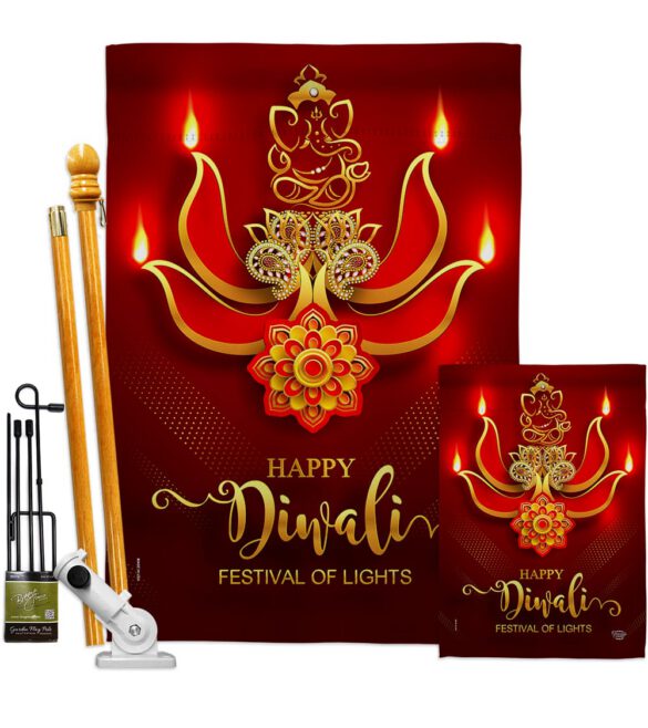 Festival of Lights - Faith & Religious Inspirational Vertical Impressions Decorative Flags HG192472 Made In USA - Image 6