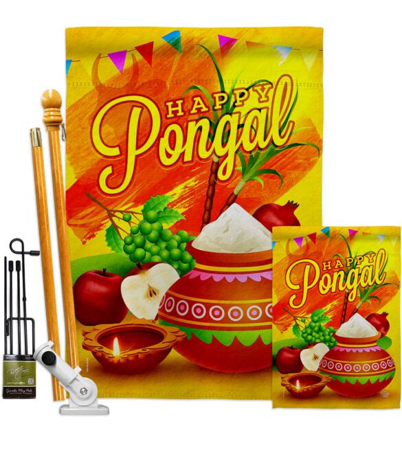 Happy Pongal - Faith & Religious Inspirational Vertical Impressions Decorative Flags HG192507 Made In USA - Image 6