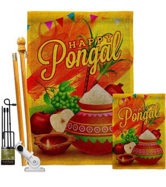 Happy Pongal - Faith & Religious Inspirational Vertical Impressions Decorative Flags HG192507 Made In USA - Image 16