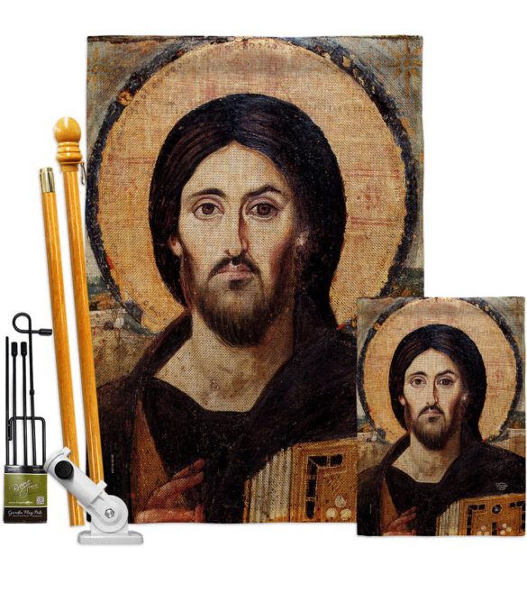 Christ Pantocrator - Faith & Religious Inspirational Vertical Impressions Decorative Flags HG192561 Made In USA - Image 16
