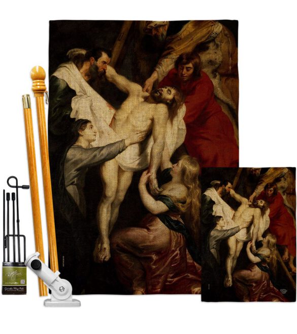 Descent From The Cross - Faith & Religious Inspirational Vertical Impressions Decorative Flags HG192622 Made In USA - Image 16