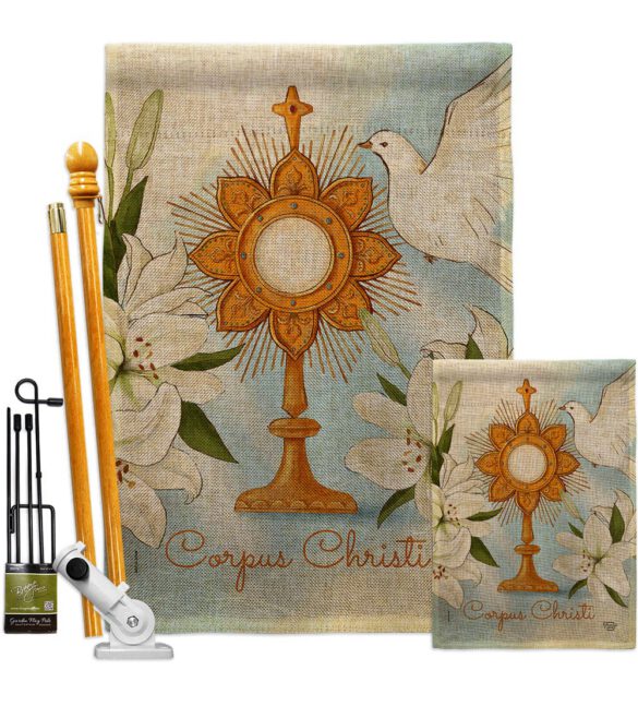 Corpus Christi - Faith & Religious Inspirational Vertical Impressions Decorative Flags HG192706 Made In USA - Image 18