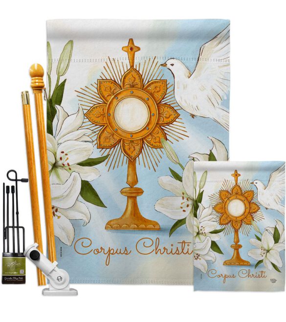 Corpus Christi - Faith & Religious Inspirational Vertical Impressions Decorative Flags HG192706 Made In USA - Image 6