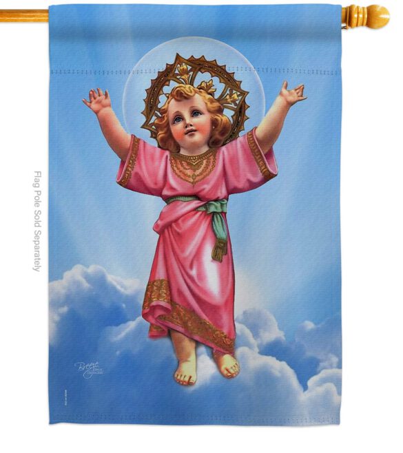 Divine Baby Jesus - Faith & Religious Inspirational Vertical Impressions Decorative Flags HG103052 Made In USA - Image 2