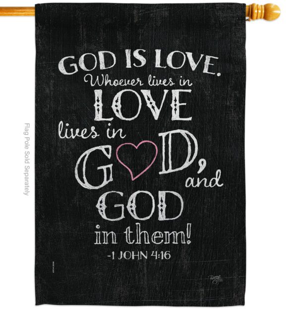 God is Love - Impressions Decorative Garden Flag G153067-BO - Image 2