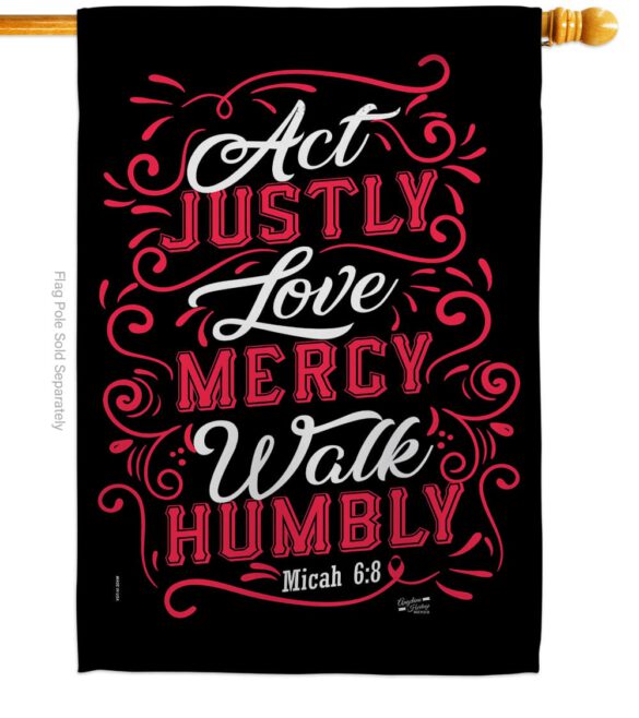 Act Love Walk - Impressions Decorative Garden Flag G135254-BO - Image 3