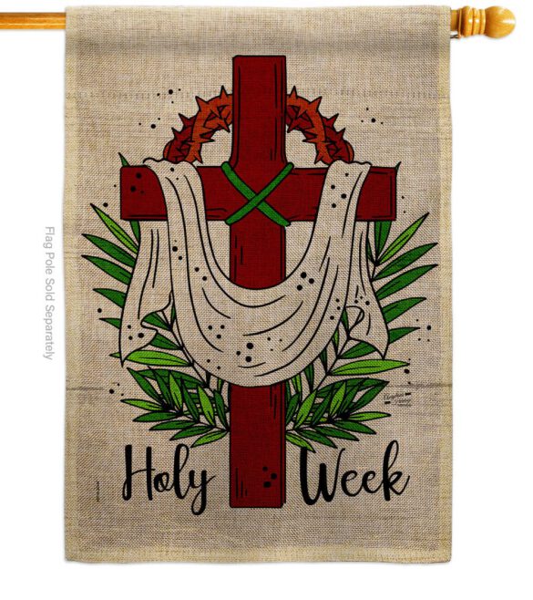 Holy Week - Faith & Religious Inspirational Vertical Impressions Decorative Flags HG137446 Made In USA - Image 12