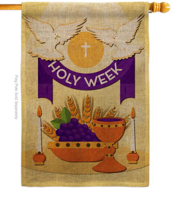 Holy Week - Faith & Religious Inspirational Vertical Impressions Decorative Flags HG137449 Made In USA - Image 12